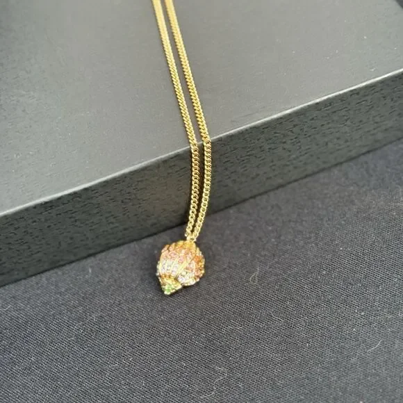 NWT KURT GEIGER LONDON GOLD PLATED RAINBOW CRYSTAL EAGLE PENDANT NECKLACE - Picture 2 of 8